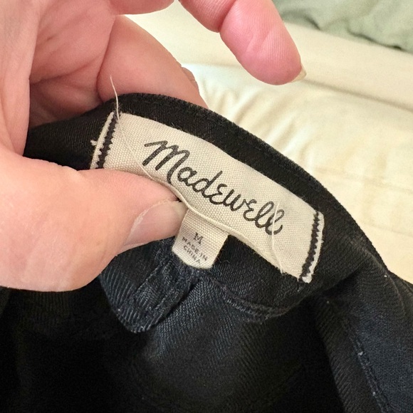 Madewell Crossback Black Overalls size M - Picture 9 of 9
